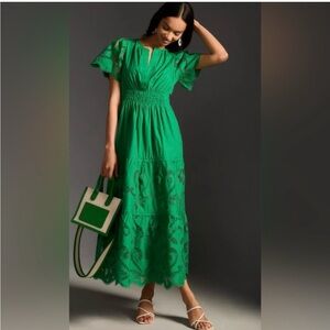 Anthropologie Cutwork Edition Somerset Maxi